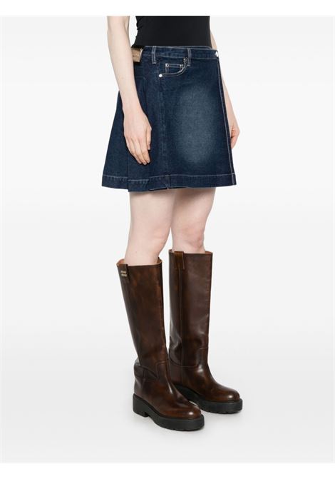 fade plated skirt woman blue in cotton HOUSE OF SUNNY | VOL2442BLUE RINSED